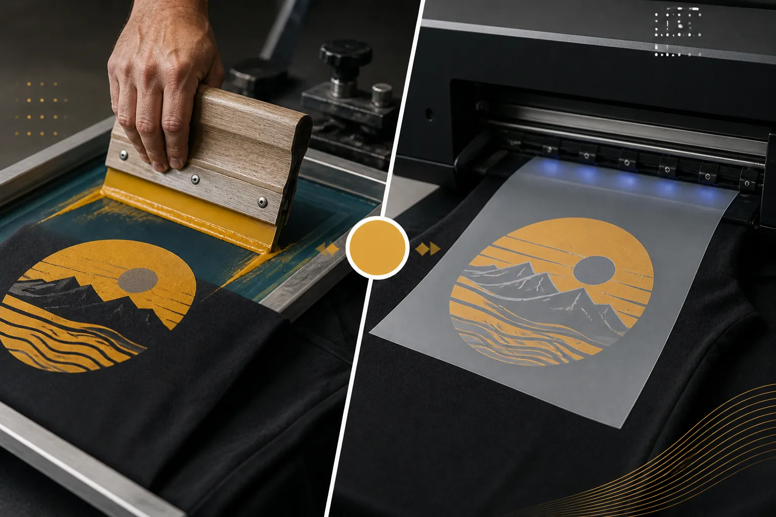 Screen Printing vs DTF Printing: : Understanding the Core Differences in Textile Printing