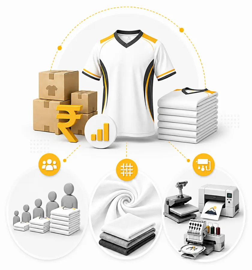 Bulk Jersey Printing Pricing in India