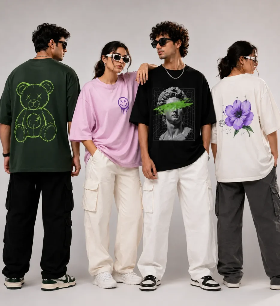 Custom Oversized T-Shirts Printing in India
