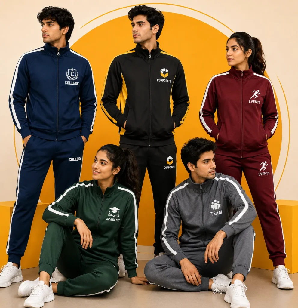 Custom Printed Tracksuits for Colleges, Corporates & Events