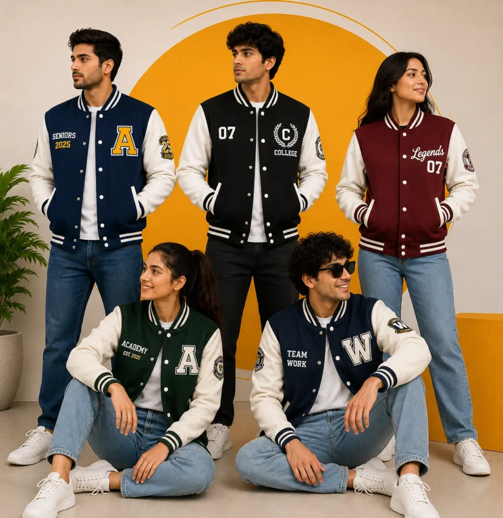 Custom Varsity Jackets for Colleges, Teams & Corporates