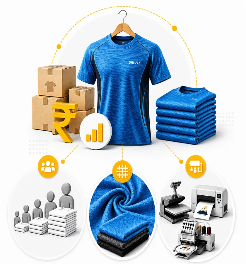 Pricing Factors for Dri-Fit Sports T-Shirt Printing