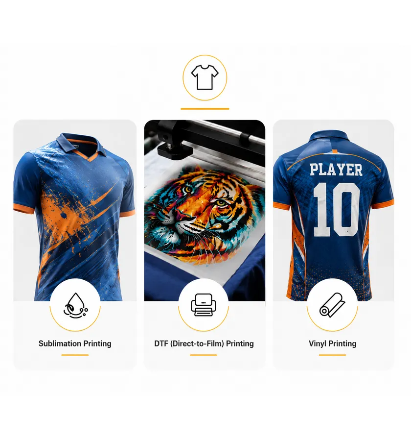 Printing Methods for Cricket Jerseys