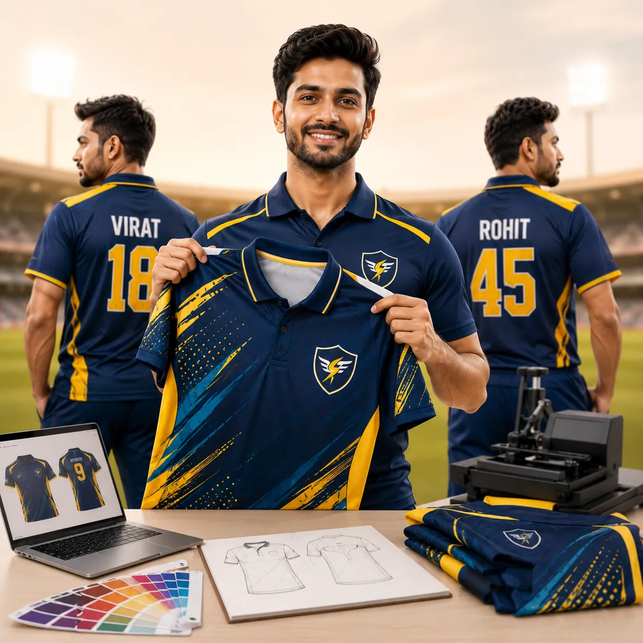 Ready to Print Your Custom Cricket Jersey