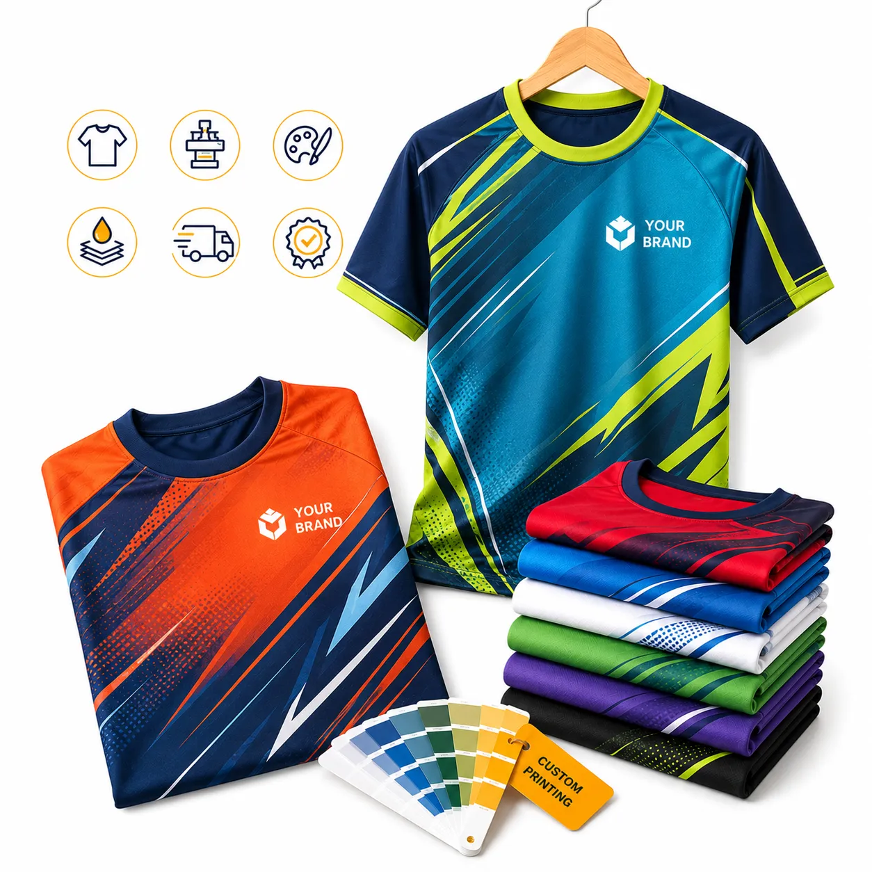 Ready to Print Your Custom Dri-Fit Sports T-Shirts