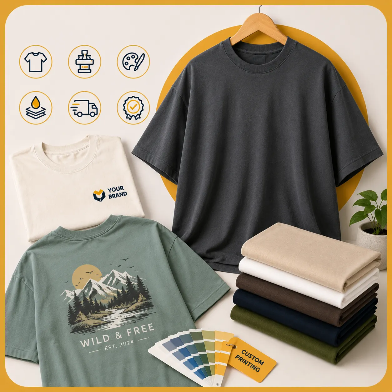 Ready to Print Your Custom Oversized T-Shirts