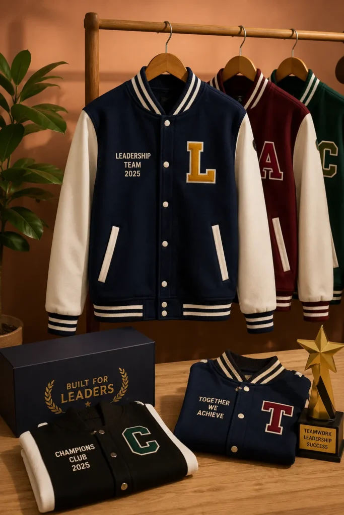 Varsity Jackets Premium jackets for leadership teams & special milestones