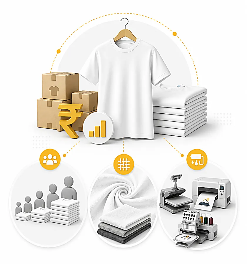 Bulk T-Shirt Printing Pricing in India